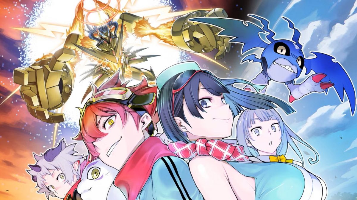Les protagonistes de Digimon Story: Time Stranger