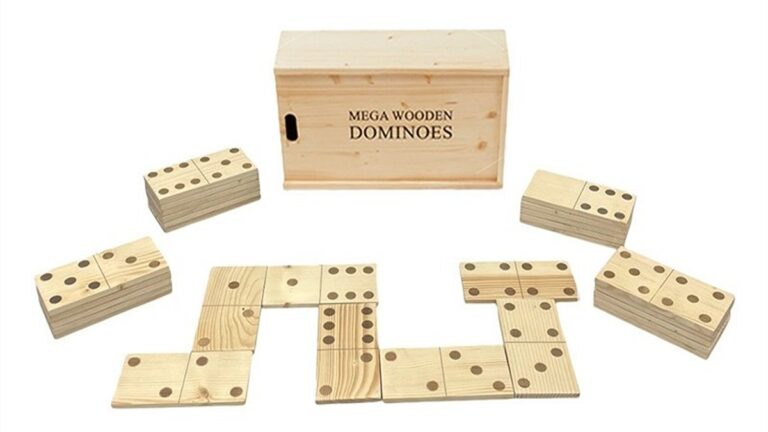 Dominos geants caisse en bois uber games