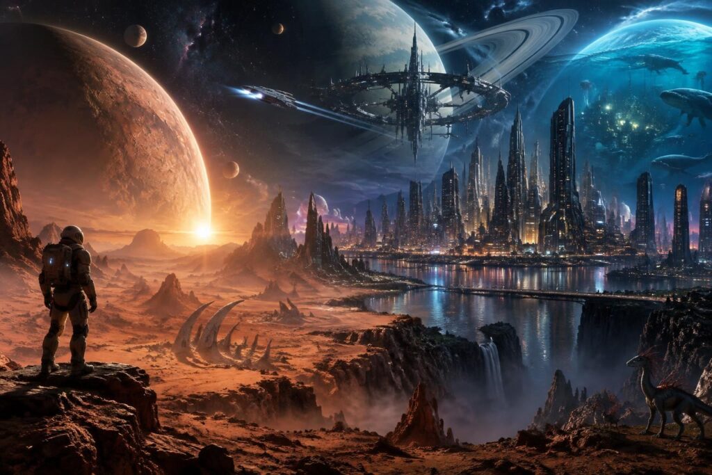 explorez les univers incontournables de la science-fiction : mondes imaginaires, sagas cultes et œuvres emblématiques à découvrir.