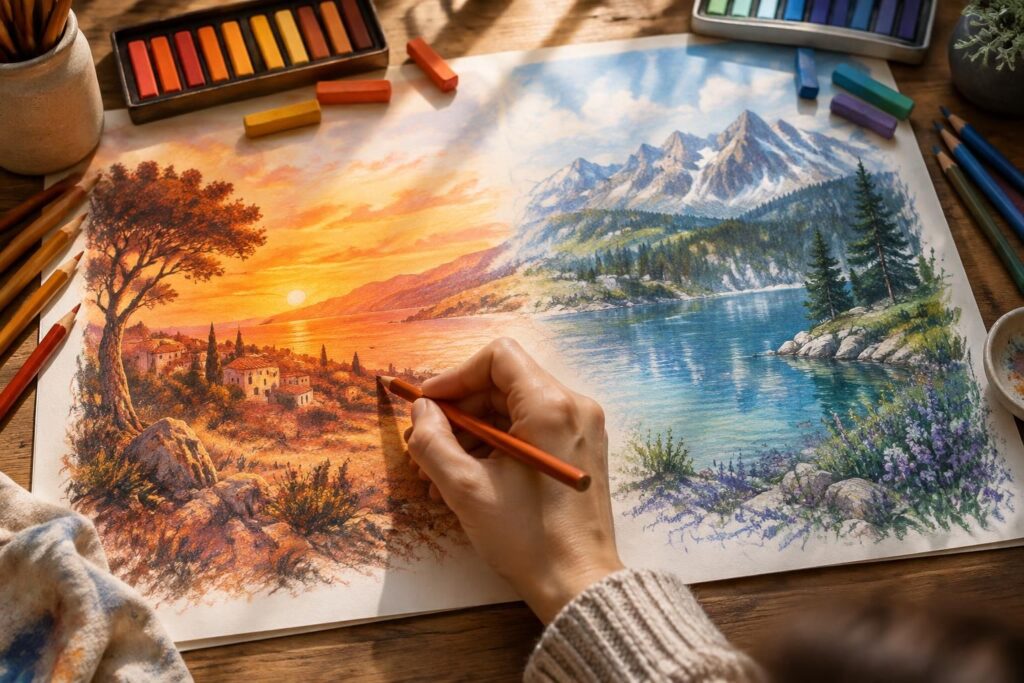 Couleur chaude ou froide, comment les utiliser en dessin
