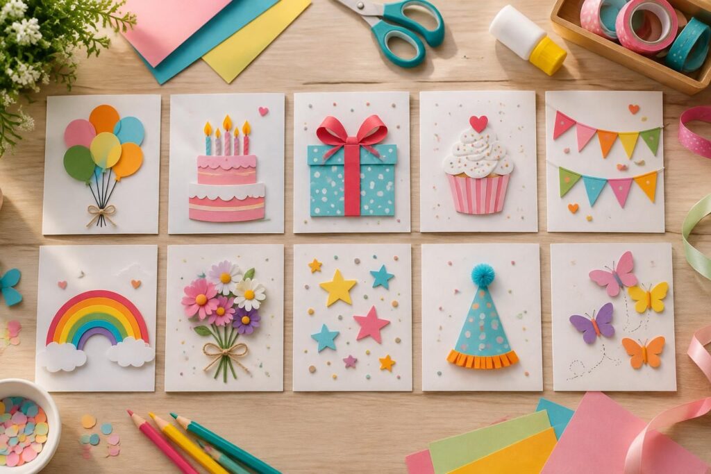 Dessin joyeux anniversaire, 10 idées faciles pour une carte originale